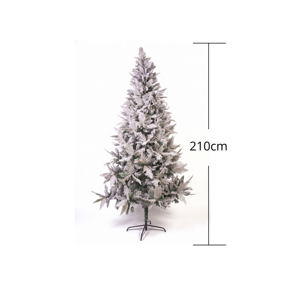 Árbol de Navidad Nieve Z Verde y Blanco Nieve 120x210cm de Piso