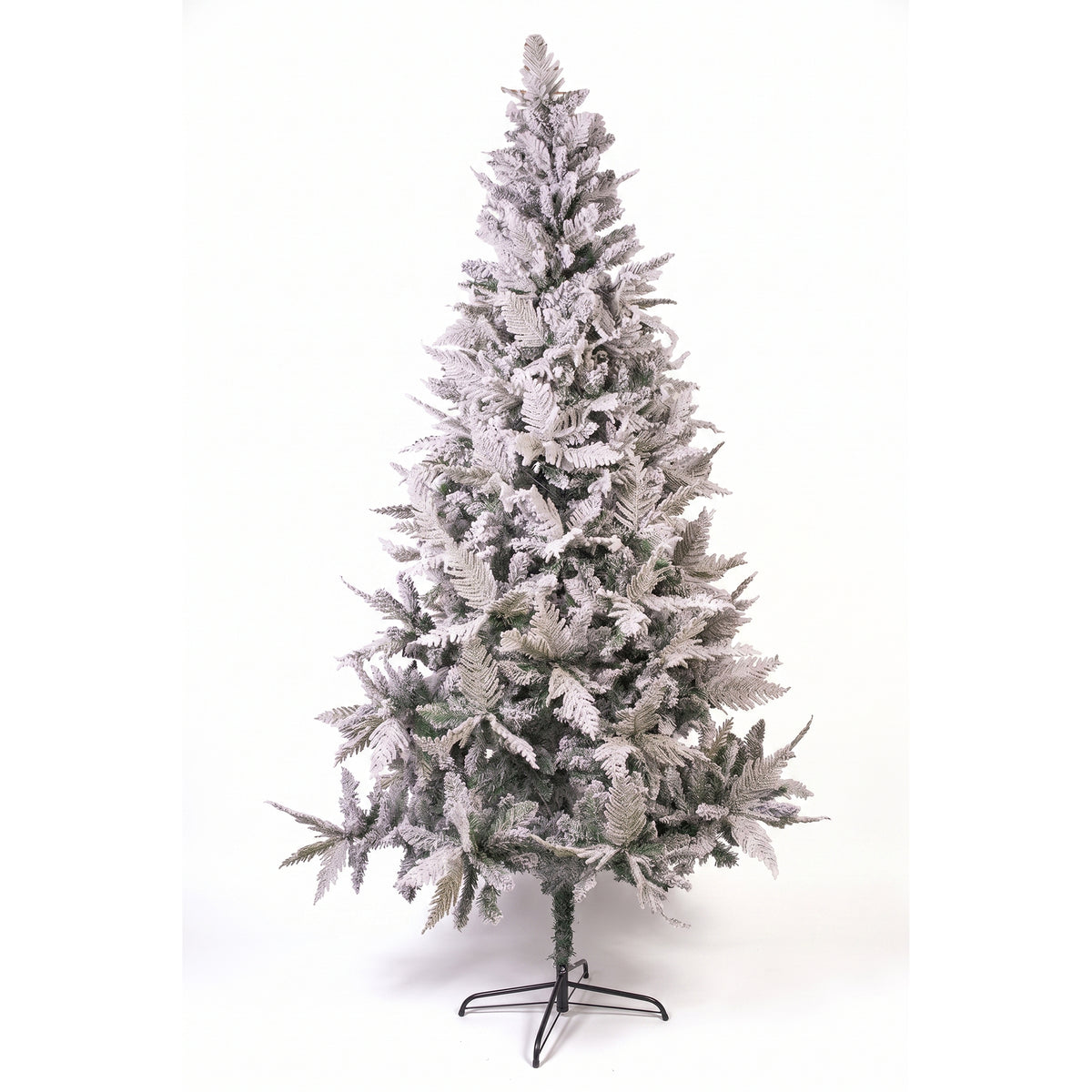 Árbol de Navidad Nieve Z Verde y Blanco Nieve 135x240cm de Piso