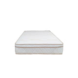 Colchón Prana Blanco y Beige Semidoble 120 X 190 Cm Medio Suave Hipoalergénico