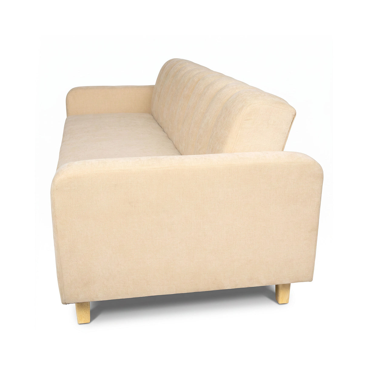 Sofá Cama Salamanca Beige 108x92cm de Tres Puestos Reclinable Antifluido con Apoya brazos