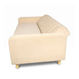 Sofá Cama Salamanca Beige 108x92cm de Tres Puestos Reclinable Antifluido con Apoya brazos