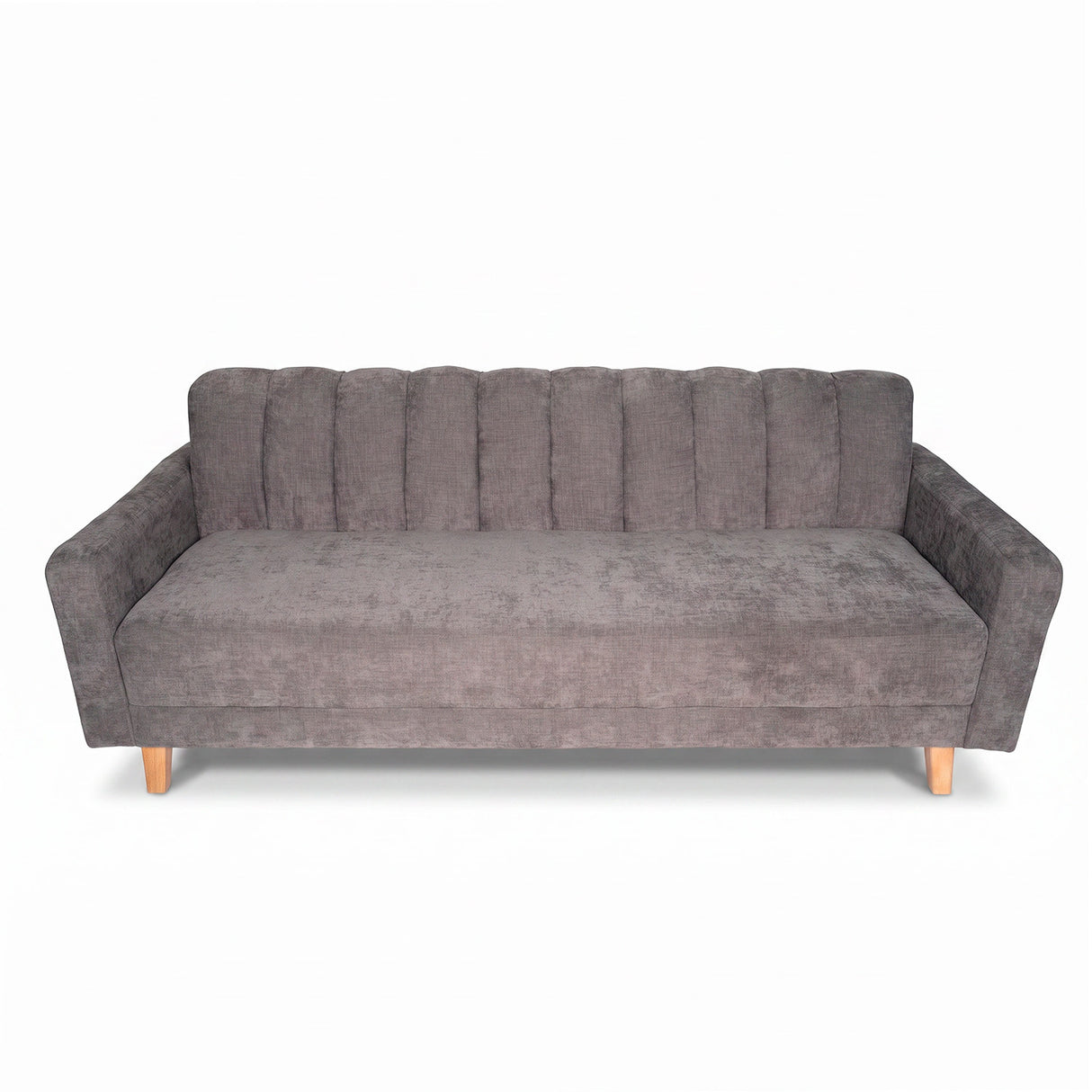 Sofá Cama Salamanca Gris Oscuro 108x92cm de Tres Puestos Reclinable Antifluido con Apoya brazos