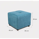 Puff Valencia Aqua 46x41cm de Un Puesto Antifluido sin Apoya brazos
