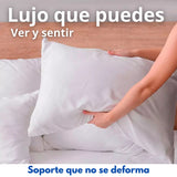 Set X 2 Almohadas Siliconada Blanco 45x65cm Medio Suave Multi Postura