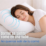 Set X 2 Almohadas Siliconada Blanco 45x65cm Medio Suave Multi Postura