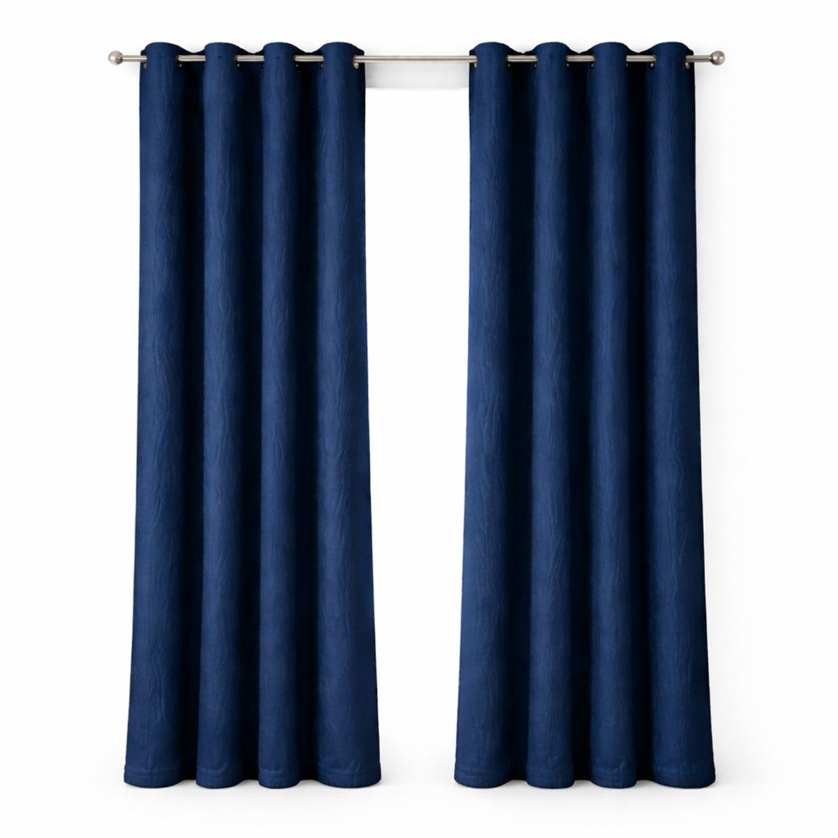 Cortina Blackout Jacquard Azul 300x230cm Fondo Entero