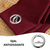 Cortina Blackout Jacquard Vinotinto 300x230cm Fondo Entero