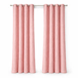 Cortina Blackout Jacquard Rosado 300x230cm Fondo Entero