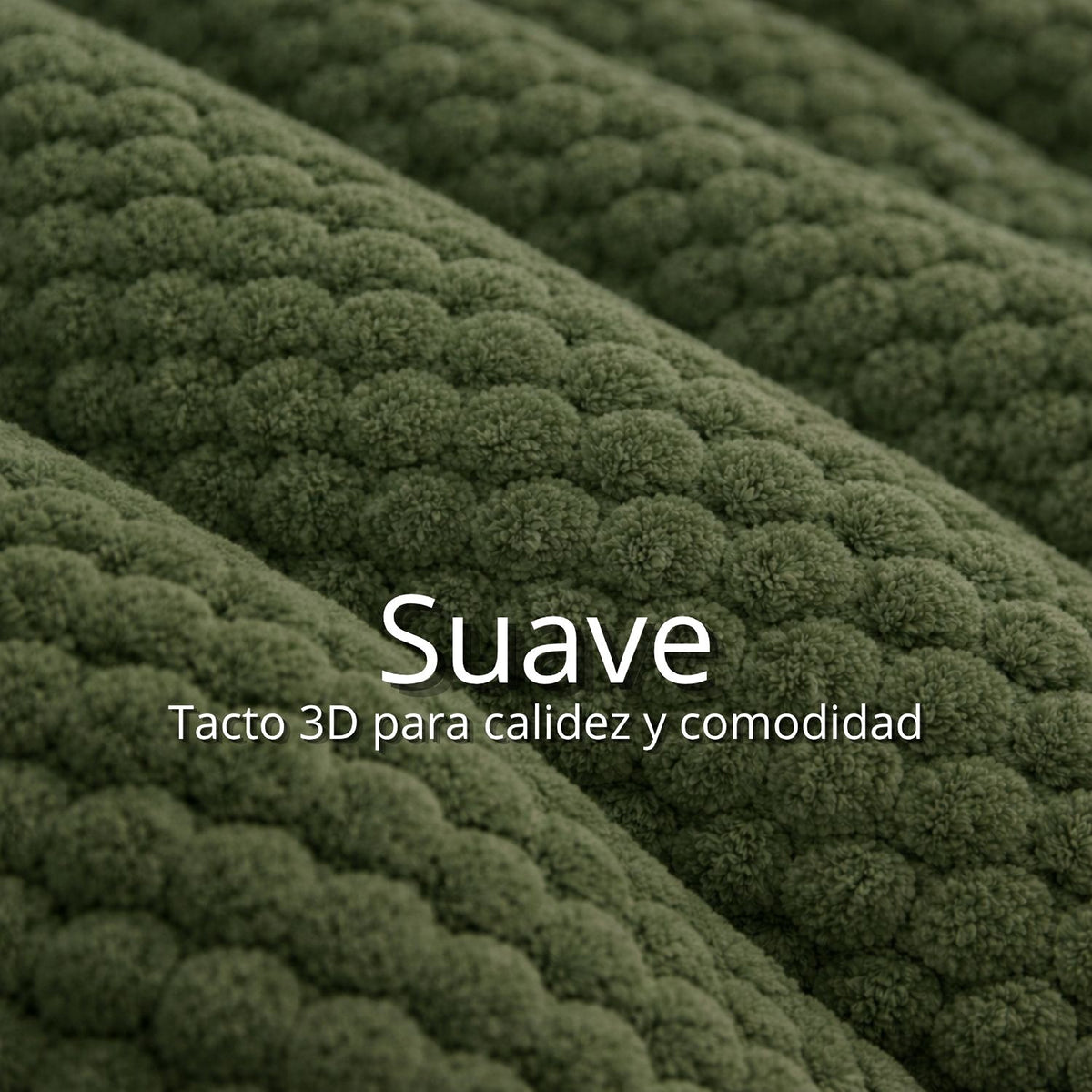 Cobija Verde 230x190cm Fondo Entero Muy Suave
