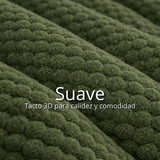 Cobija Verde 230x190cm Fondo Entero Muy Suave