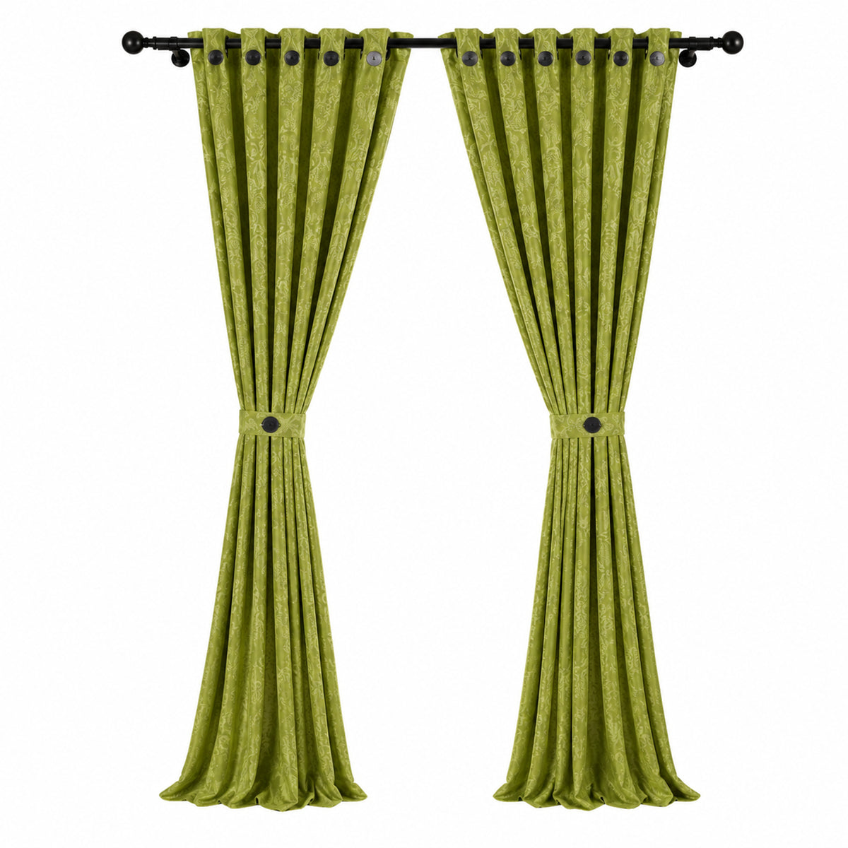 Cortina Jacquard Verde 280x200cm de Figuras