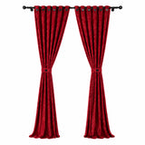 Cortina Jacquard Rojo 280x200cm de Figuras