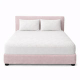 Combo Protector de Colchón y de Almohada Acolchado Blanco para Colchón Doble 140 X 190 Cm