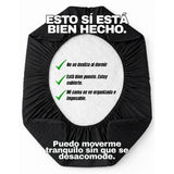 Combo Protector de Colchón y de Almohada Acolchado Negro para Colchón King 200 X 200 Cm