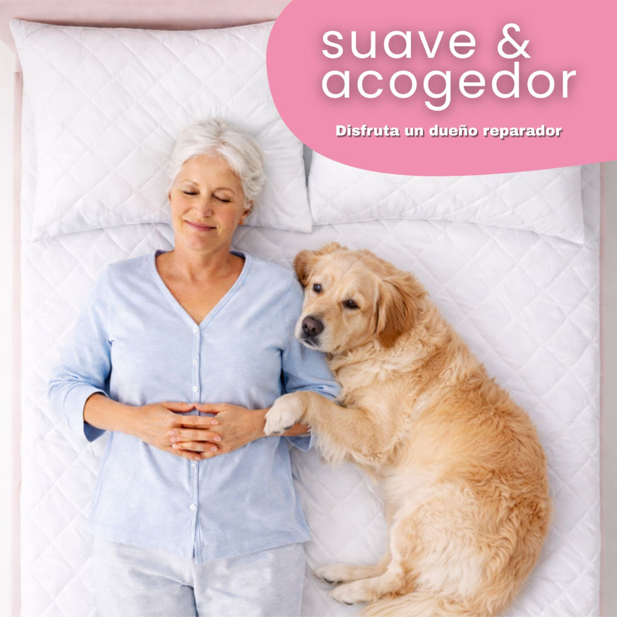 Combo Protector de Colchón y de Almohada Semiantifluido Blanco para Colchón Semidoble 120 X 190 Cm Semi-Antifluido