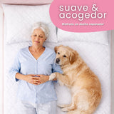 Combo Protector de Colchón y de Almohada Semiantifluido Blanco para Colchón Semidoble 120 X 190 Cm Semi-Antifluido
