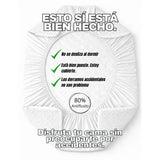 Combo Protector de Colchón y de Almohada Semiantifluido Blanco para Colchón Semidoble 120 X 190 Cm Semi-Antifluido