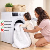 Combo Protector de Colchón y de Almohada Semiantifluido Blanco para Colchón Queen 160 X 190 Cm Semi-Antifluido