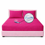 Combo Protector de Colchón y de Almohada Semiantifluido Fucsia para Colchón King 200 X 200 Cm Semi-Antifluido