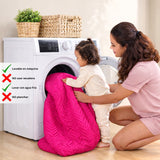 Protector de Colchón Semiantifluido Fucsia para Colchón Semidoble 120 X 190 Cm Semi-Antifluido