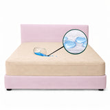 Protector de Colchón Semiantifluido Beige para Colchón Queen 160 X 190 Cm Semi-Antifluido