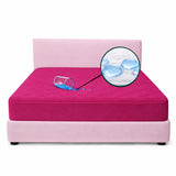 Protector de Colchón Semiantifluido Fucsia para Colchón King 200 X 200 Cm Semi-Antifluido