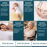 Combo Protector de Colchón y de Almohada Terry Blanco para Colchón Semidoble 120 X 190 Cm Impermeable