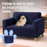 Protector de Sofá Elástico Azul 120x180cm Para Sofás de Dos Puestos Doble Faz