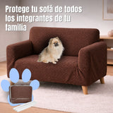 Protector de Sofá Elástico Cafe 120x180cm Para Sofás de Dos Puestos Doble Faz