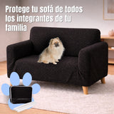 Protector de Sofá Elástico Negro 120x180cm Para Sofás de Dos Puestos Doble Faz