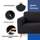 Protector de Sofá Elástico Negro 120x180cm Para Sofás de Dos Puestos Doble Faz