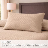 Colcha Beige 260x230cm para Colchón King 200 X 200 Cm Sin Acolchado Sin Relleno Fondo Entero