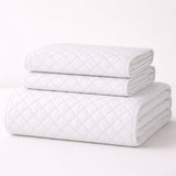 Colcha Blanco 160x220cm para Colchón Sencillo 100 X 190 Cm Sin Acolchado Sin Relleno Fondo Entero