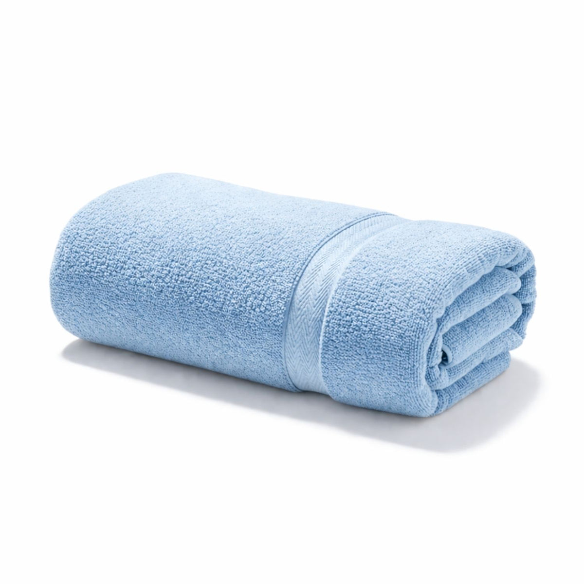 Toalla de Cuerpo Azul Celeste 140x70cm Fondo Entero Medio Suave 400gr con Secado Rápido y Alta Absorción