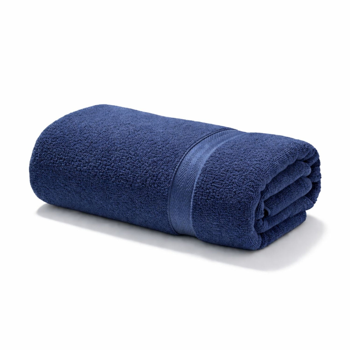 Toalla de Cuerpo Azul Oscuro 140x70cm Fondo Entero Medio Suave 400gr con Secado Rápido y Alta Absorción
