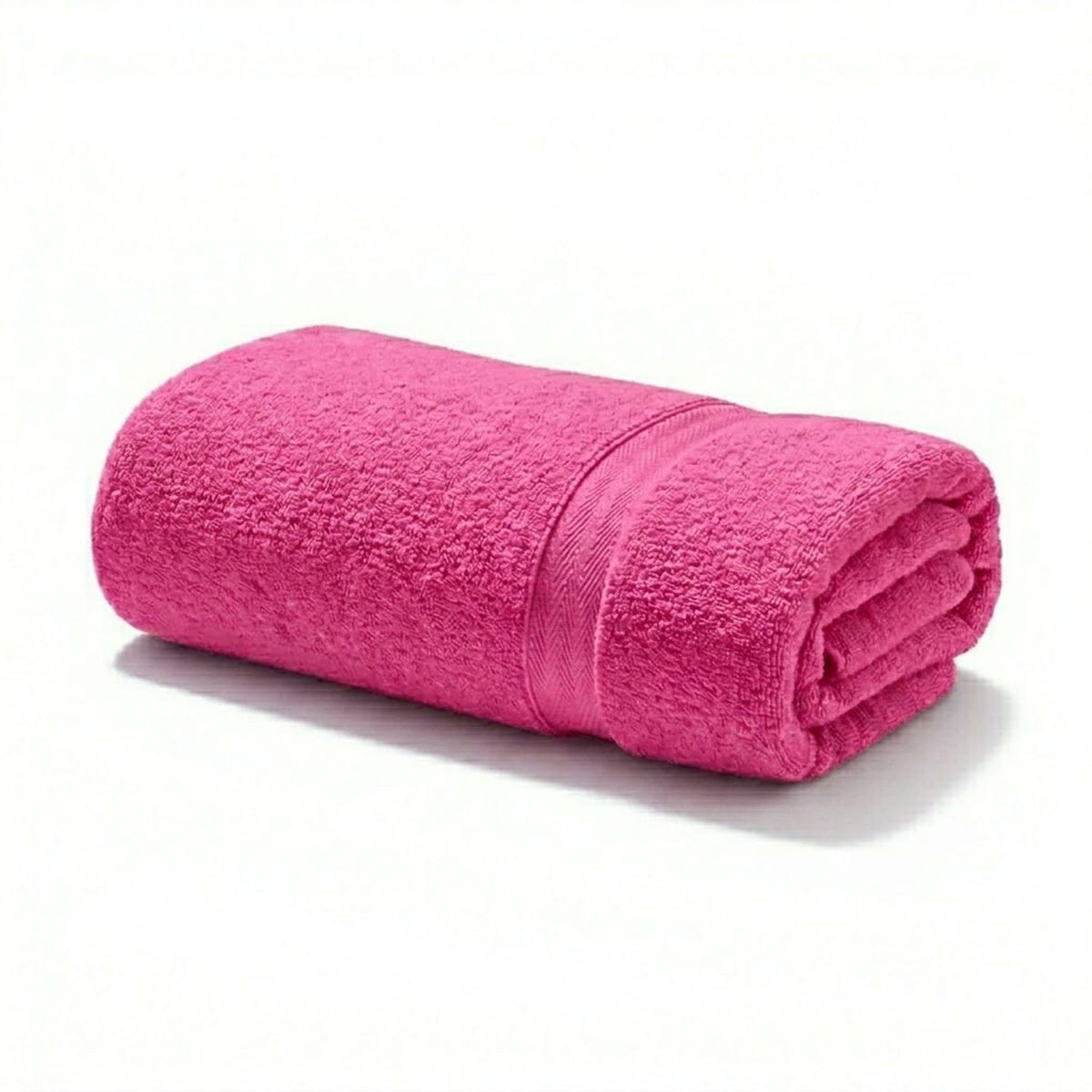 Toalla de Cuerpo Fucsia 140x70cm Fondo Entero Medio Suave 400gr con Secado Rápido y Alta Absorción