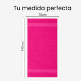 Toalla de Cuerpo Fucsia 140x70cm Fondo Entero Medio Suave 400gr con Secado Rápido y Alta Absorción
