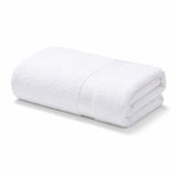 Toalla de Cuerpo Hotelera Blanco 140x70cm Fondo Entero Medio Suave 500gr con Secado Rápido y Alta Absorción