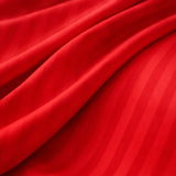Juego de Sábanas Rojo para Colchón Semidoble 120 X 190 Cm Fondo Entero Con Elastico para la Sábana