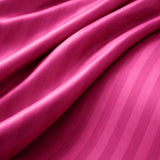 Juego de Sábanas Fucsia para Colchón Queen 160 X 190 Cm Fondo Entero Con Elastico para la Sábana