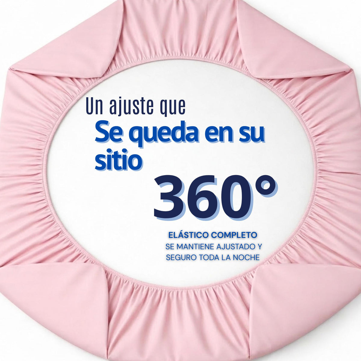 Juego de Sábanas Rosado para Colchón Queen 160 X 190 Cm Fondo Entero Con Elastico para la Sábana