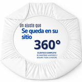 Juego de Sábanas Blanco para Colchón King 200 X 200 Cm Fondo Entero Con Elastico para la Sábana