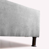 Base Cama Toledo Gris 144x34cm para Colchón Doble 140 X 190 Cm sin Colchón y con Patas