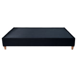 Base Cama Toledo Negro 144x34cm para Colchón Doble 140 X 190 Cm sin Colchón y con Patas