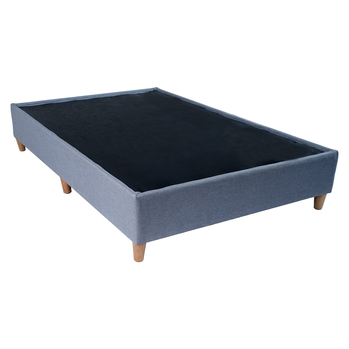 Base Cama Toledo Plata 144x34cm para Colchón Doble 140 X 190 Cm sin Colchón y con Patas