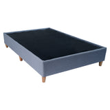 Base Cama Toledo Plata 144x34cm para Colchón Doble 140 X 190 Cm sin Colchón y con Patas