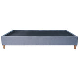 Base Cama Toledo Plata 144x34cm para Colchón Doble 140 X 190 Cm sin Colchón y con Patas