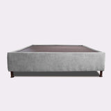 Base Cama Toledo Gris 124x34cm para Colchón Semidoble 120 X 190 Cm sin Colchón y con Patas