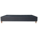 Base Cama Toledo Gris Oscuro 104x34cm para Colchón Sencillo 100 X 190 Cm sin Colchón y con Patas