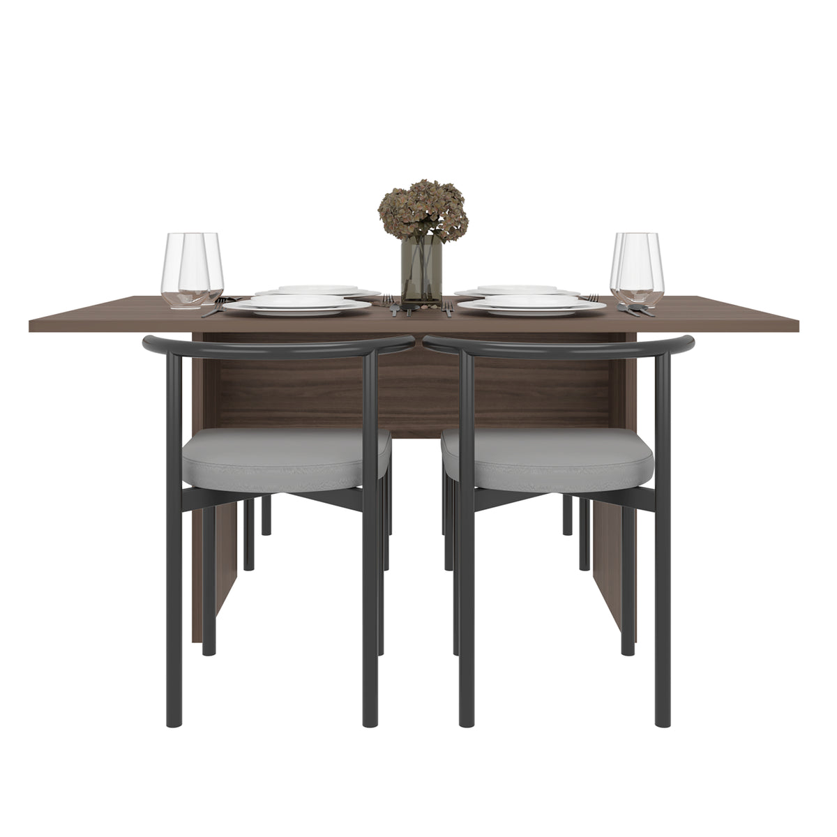 Mesa de Comedor Beijing Avellana 160x74.6cm Rectangular de Seis Puestos sin Sillas